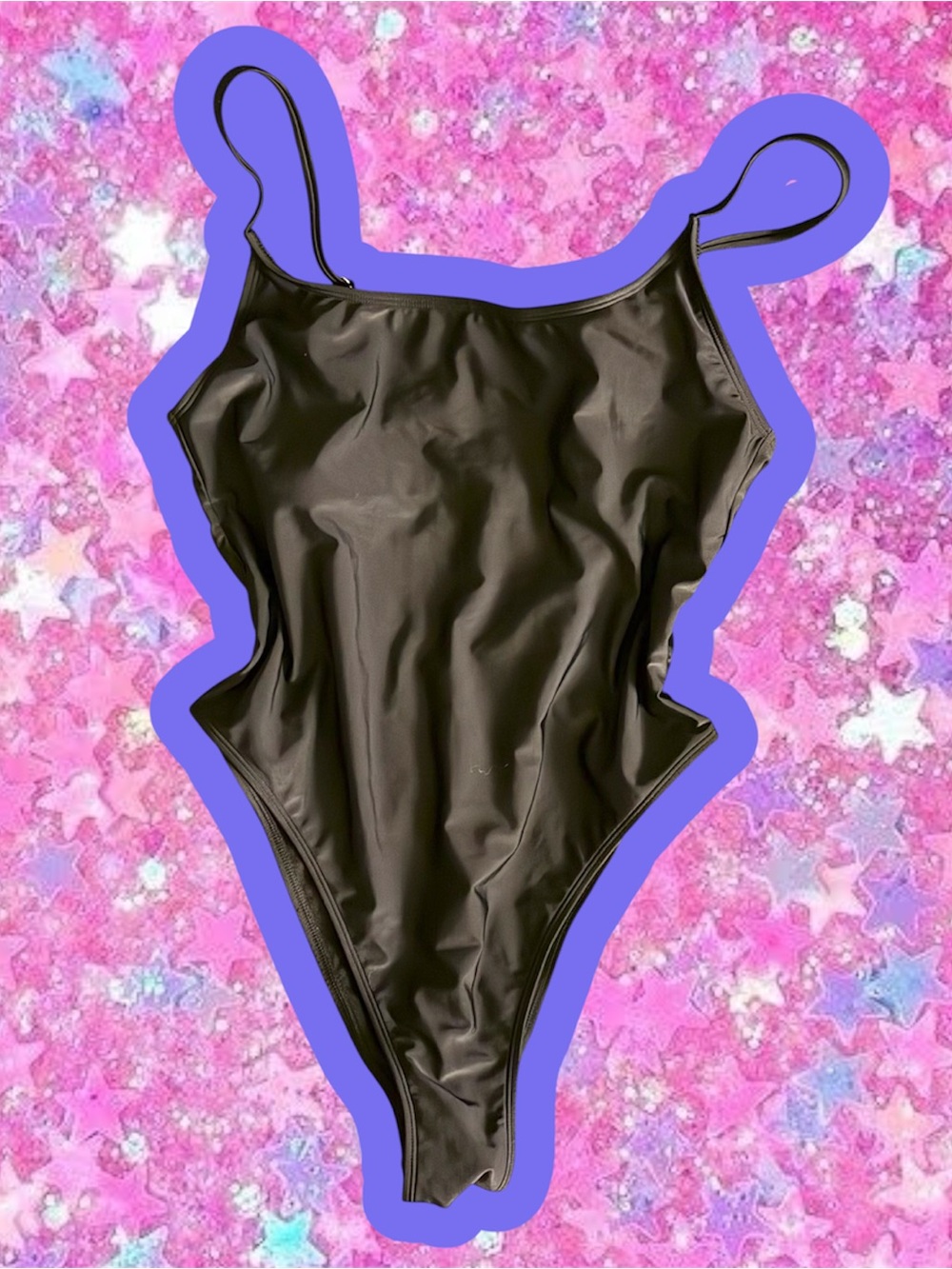 Wild Fable Target classic black one piece swimsuit L swim minimalist 90s tank